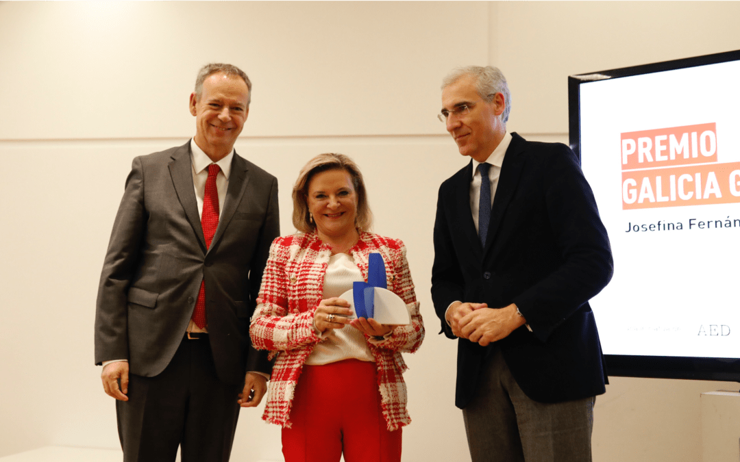 Josefina Fernández (DomusVi) recibe el Premio Galicia Global 2019 destacando los atributos de los directivos gallegos para la internacionalización